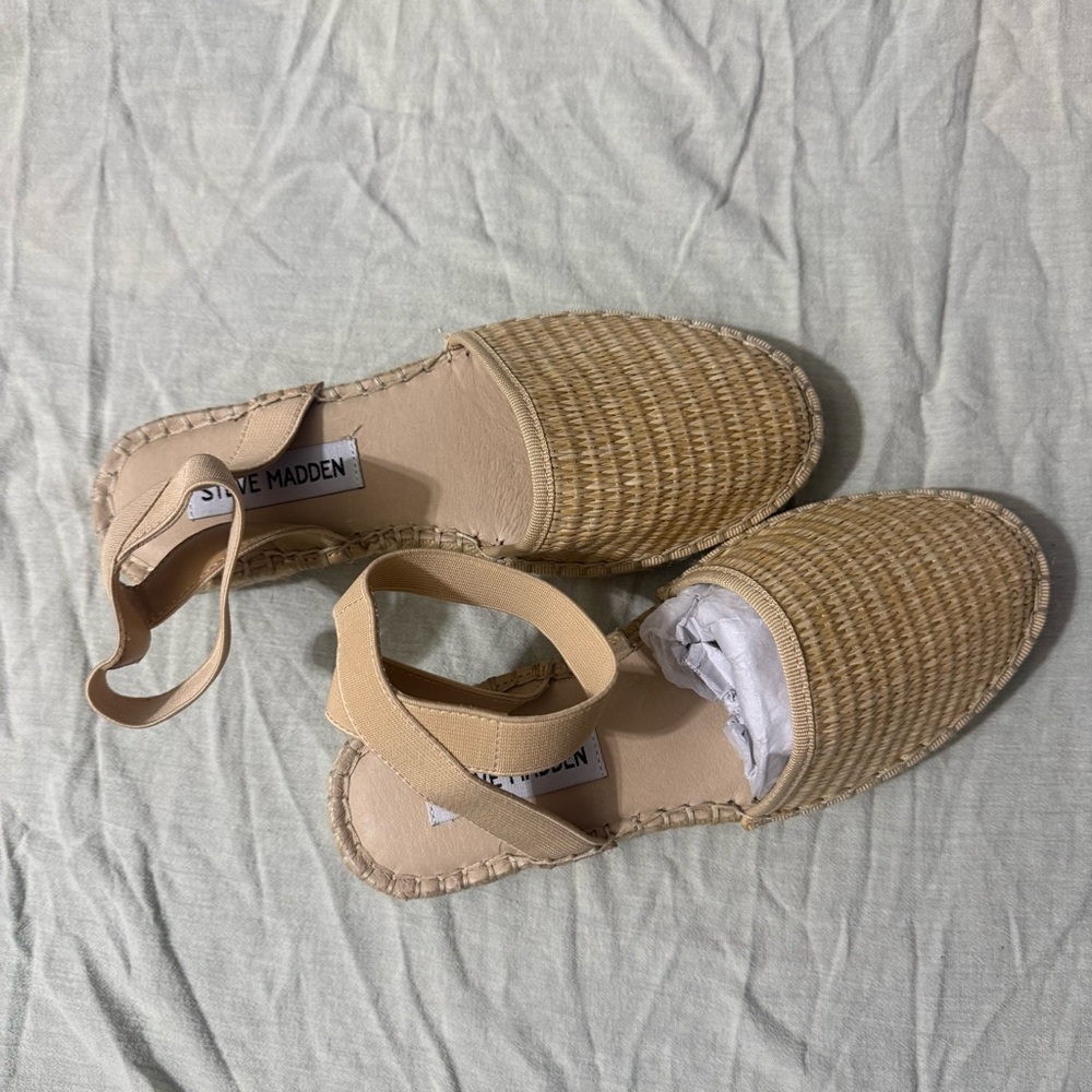 Steve Madden Tan Espadrille Sandals
